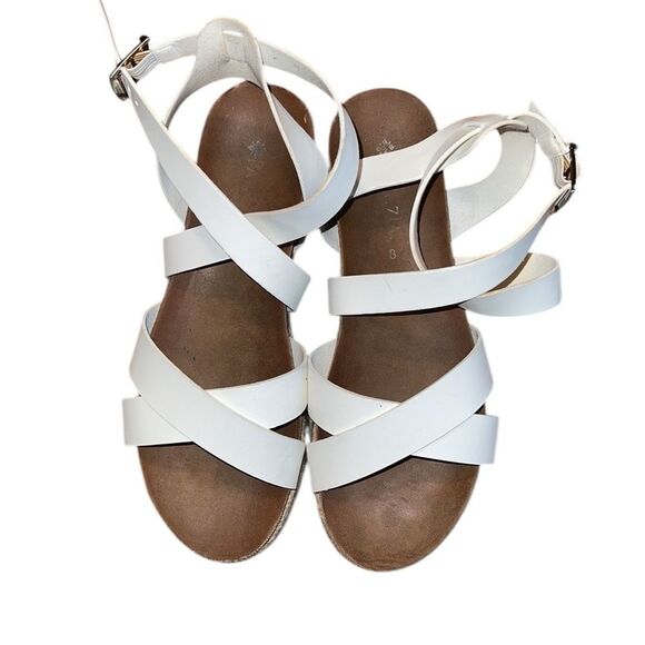 Patrizia By Spring Step Stylish White Sandals Size 8 - Picture 1 of 6
